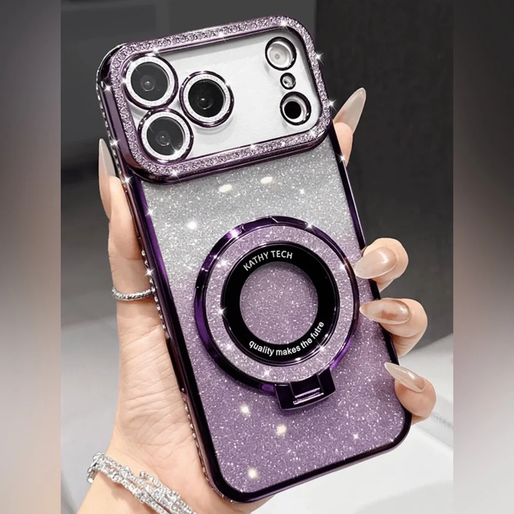 Luxury Gold Glitter Phone 17 Pro Max Case